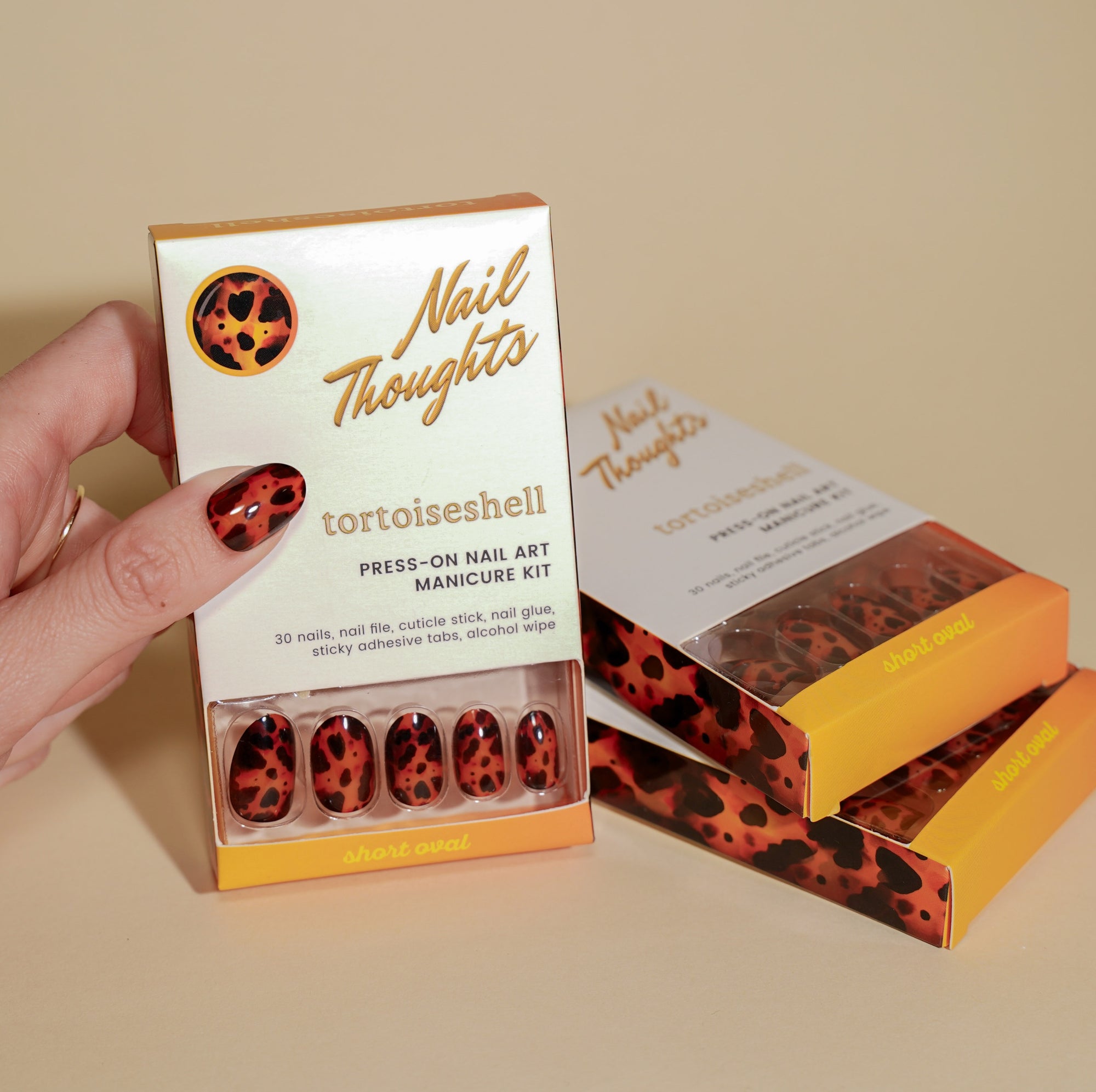 Tortoiseshell Press On Nails