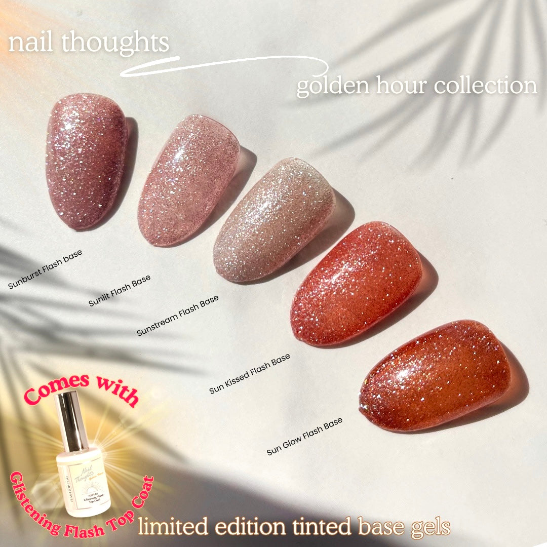 Nail Thoughts Golden Hour Tinted Base Gels
