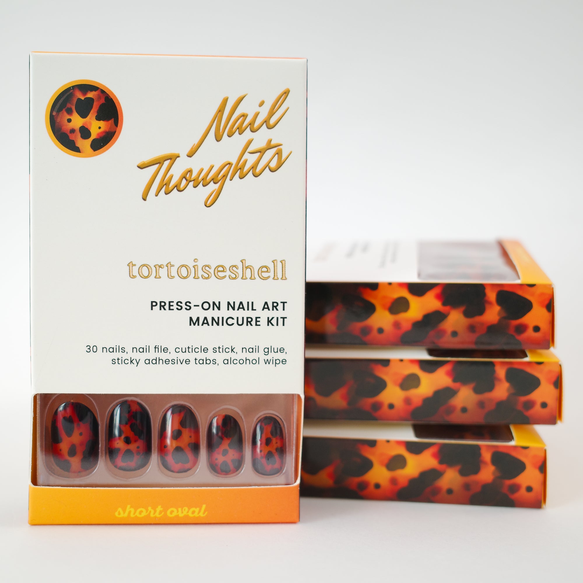 Tortoiseshell Press On Nails