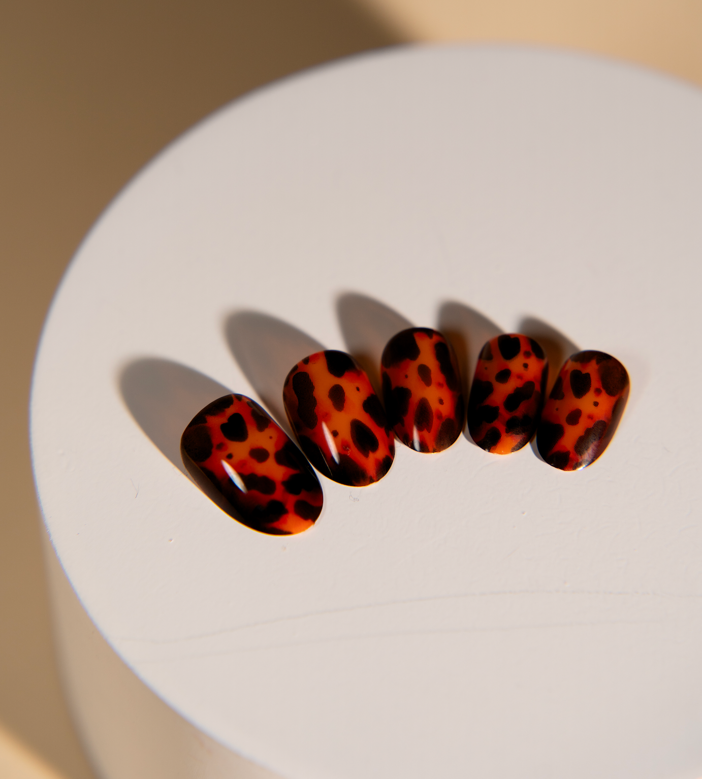 Tortoiseshell Press On Nails