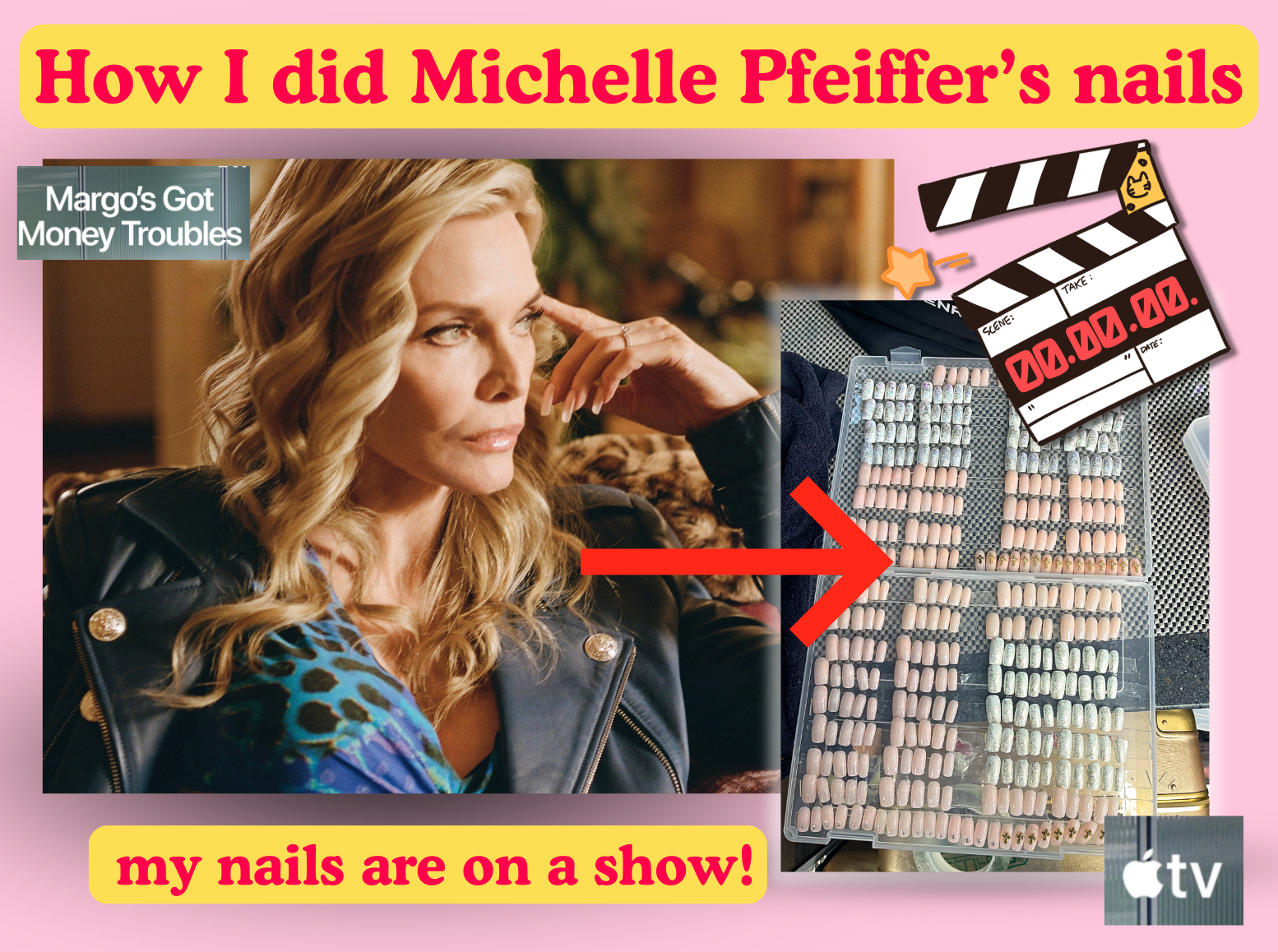 How I Created Michelle Pfeiffer’s Press-On Nails for Apple TV’s Margo’s Got Money Troubles