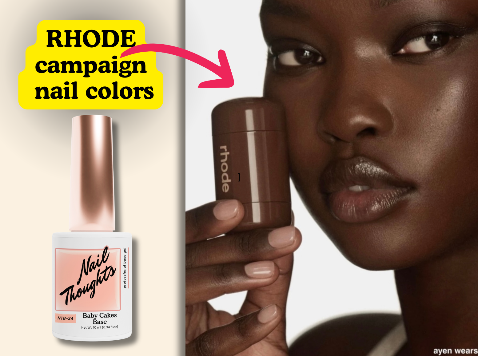 Nail Thoughts Gel for the Rhode Summer Campaign!