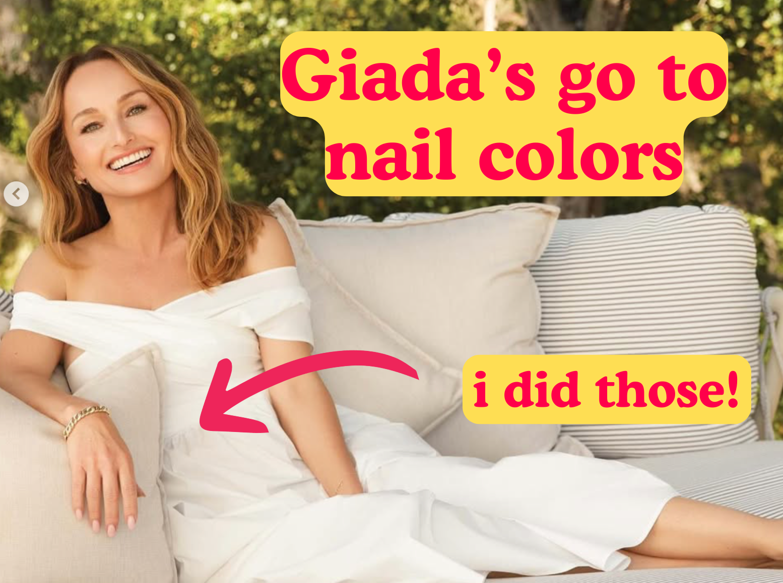 Giada Delaurentiis's Favorite Nail Colors