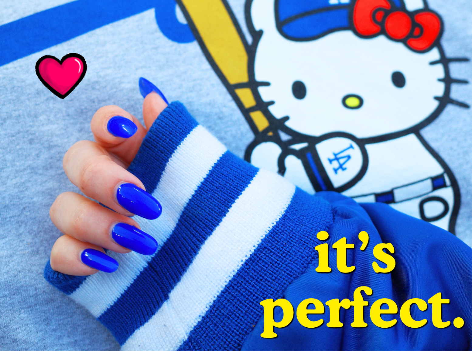 Dodger girlies! I found the perfect Dodger blue nail color: