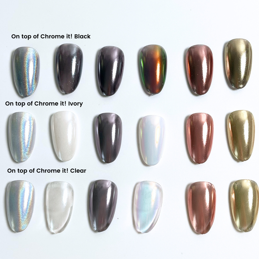 Chrome It! Clear Non-Wipe Top Gel
