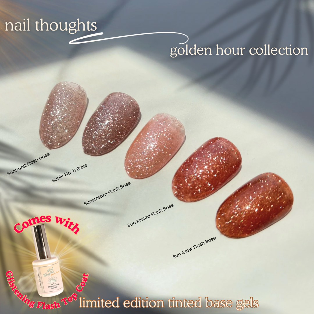 Nail Thoughts Golden Hour Tinted Base Gels