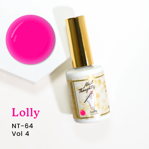 Bright Neon Pink Lolly NT-64 Jelly Gel | Nail Thoughts