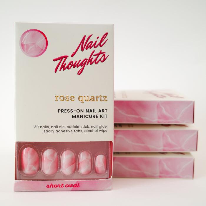 Rose Quartz Press On Nails