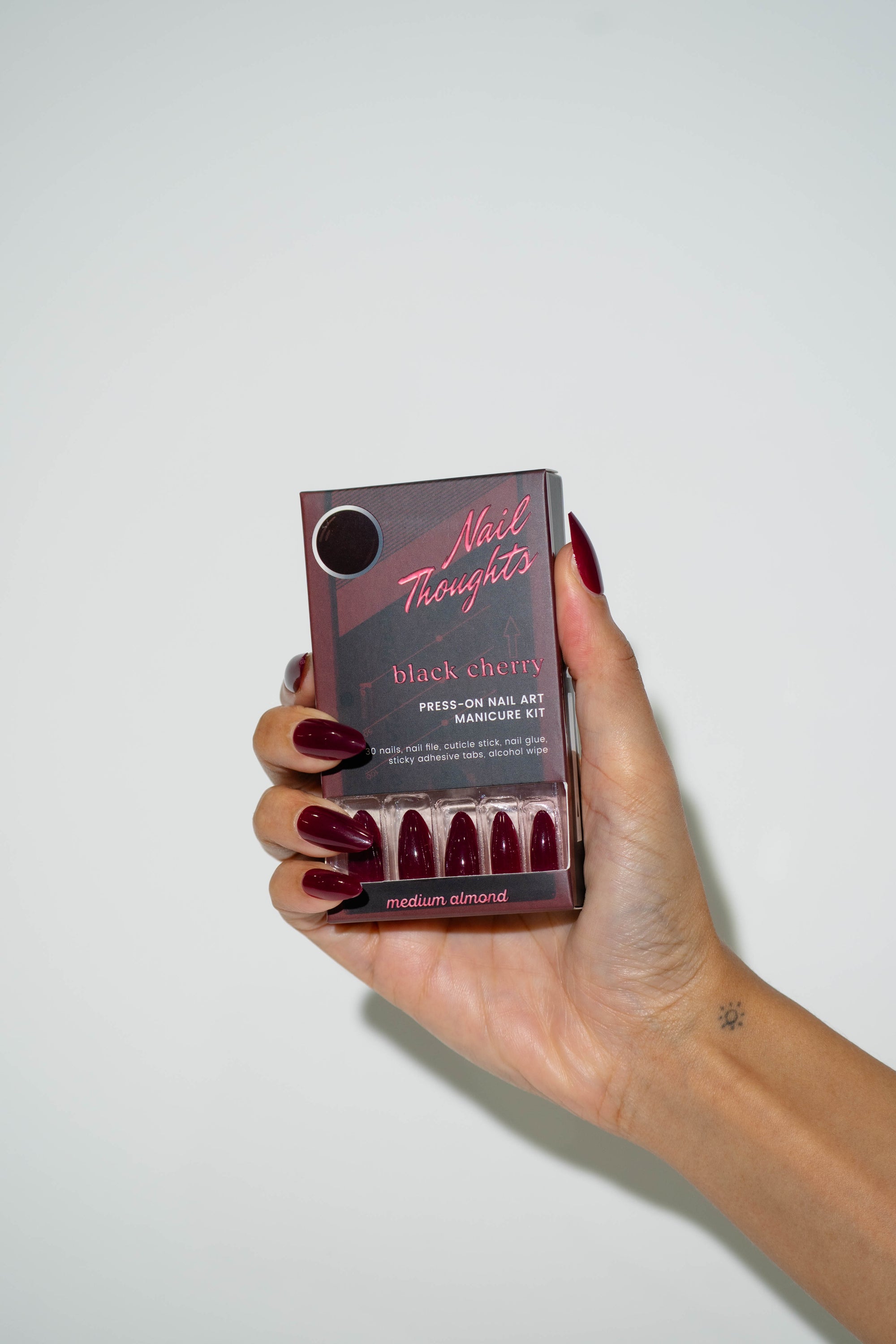 Black Cherry Press On Nails