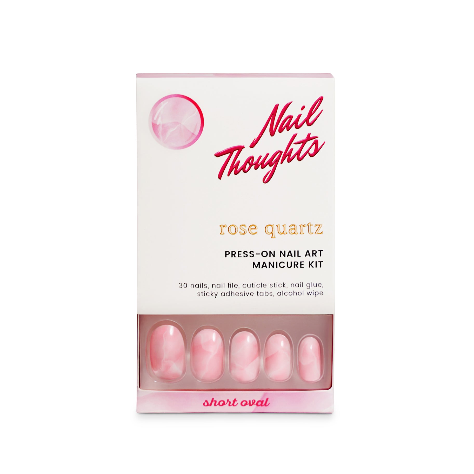 Rose Quartz Press On Nails