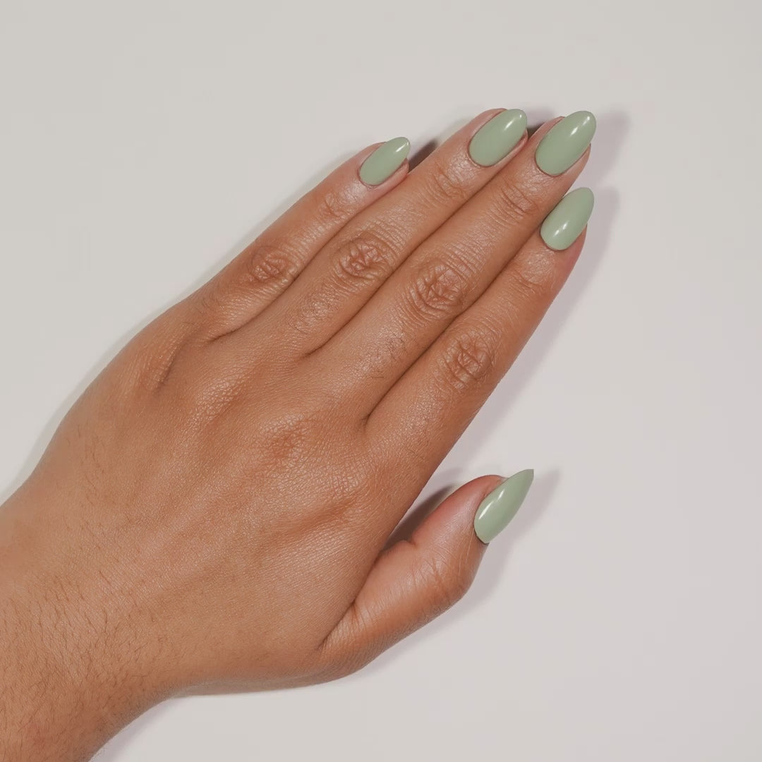 Soft Sage Green Nails with Subtle Elegance