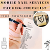 Mobile Nail Tech Packing Checklist Template!